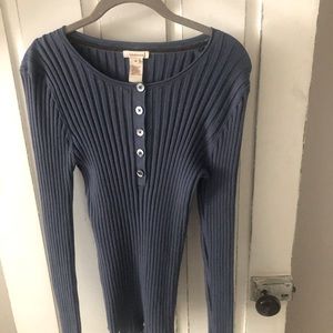 Sundance button down henley sweater